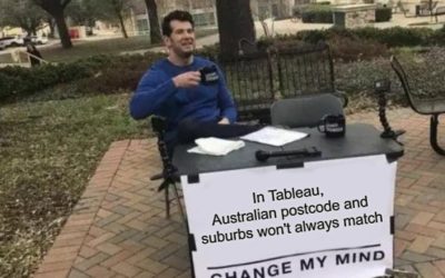 A brief investigation on how Tableau handle Australian Spatial Data.