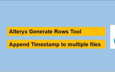 Alteryx Generate Rows Tool: Save some time