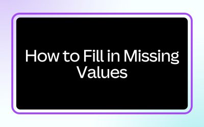 Alteryx – Fill Null Values with Multi-Row Formula