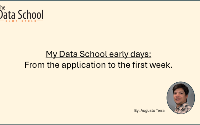 My Data School early days: From the application to the first week.