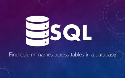 How to search across tables in a database with SQL
