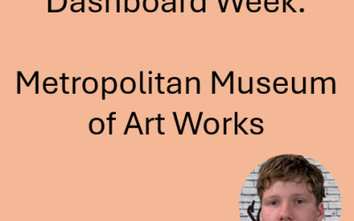 Dashboard Week: Metropolitan Museum of Art Works