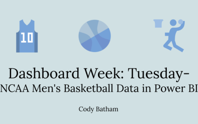 Dashboard Week: Tuesday- NCAA Men’s Basketball Data in Power BI
