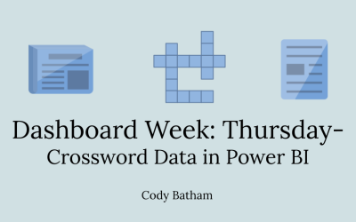 Dashboard Week: Thursday- Crosswords in Power BI